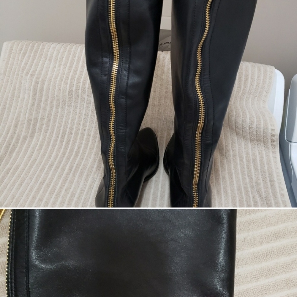 RARE/DISCONTINUED Aexander Wang Sigfrid black over the knee boots leather - Picture 4 of 6